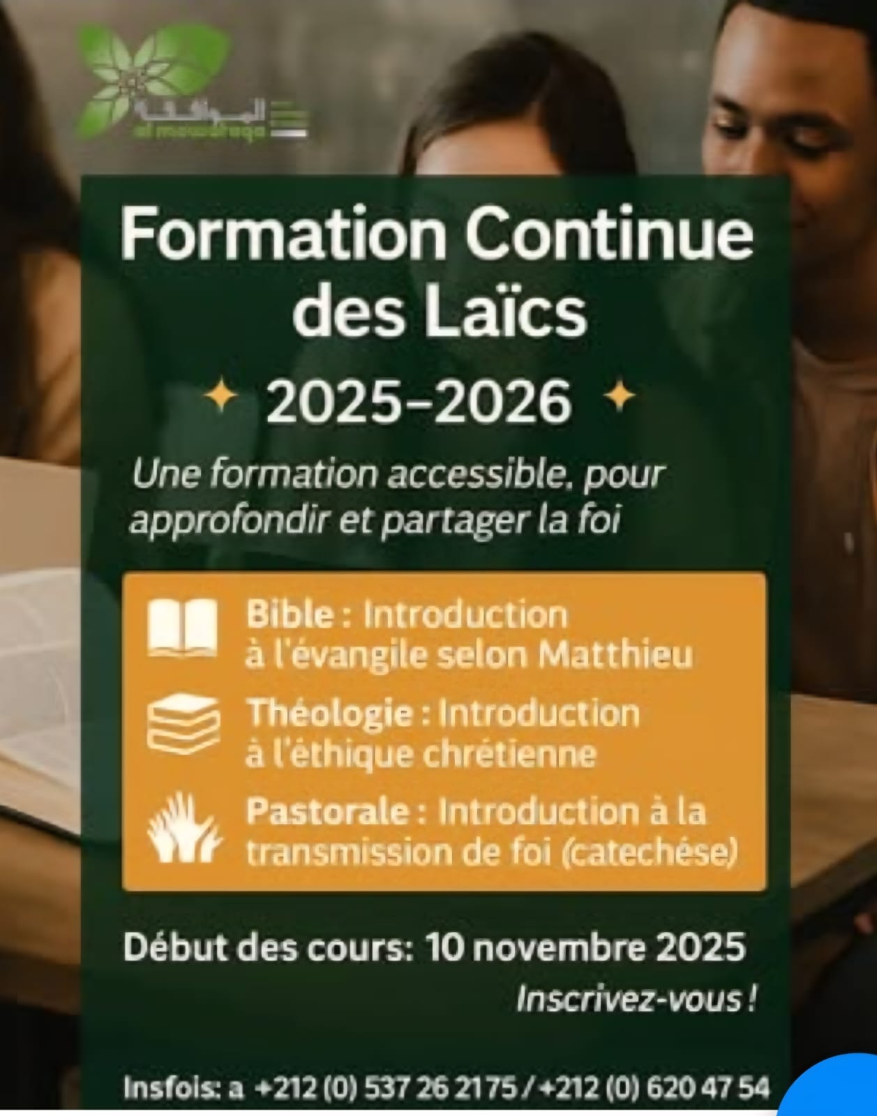 Inscriptions ouvertes – deuxième année de formation continue en théologie pour les laïcs